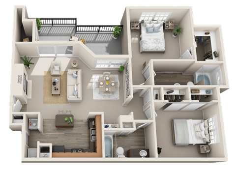 2 bedroom 2 bath  at TalaVera Apartments, San Antonio, Texas